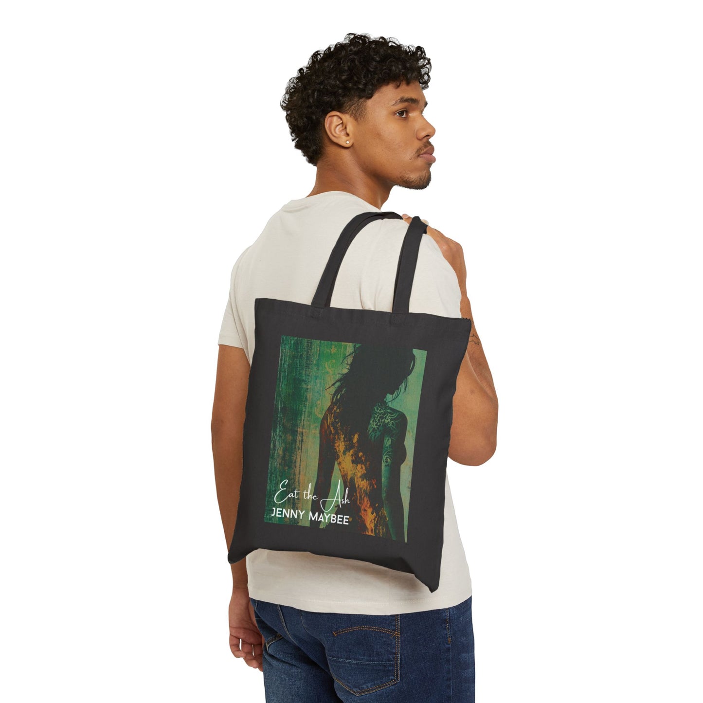 Eat the Ash: Fiery Bloom Cotton Tote (Multiple Colors)