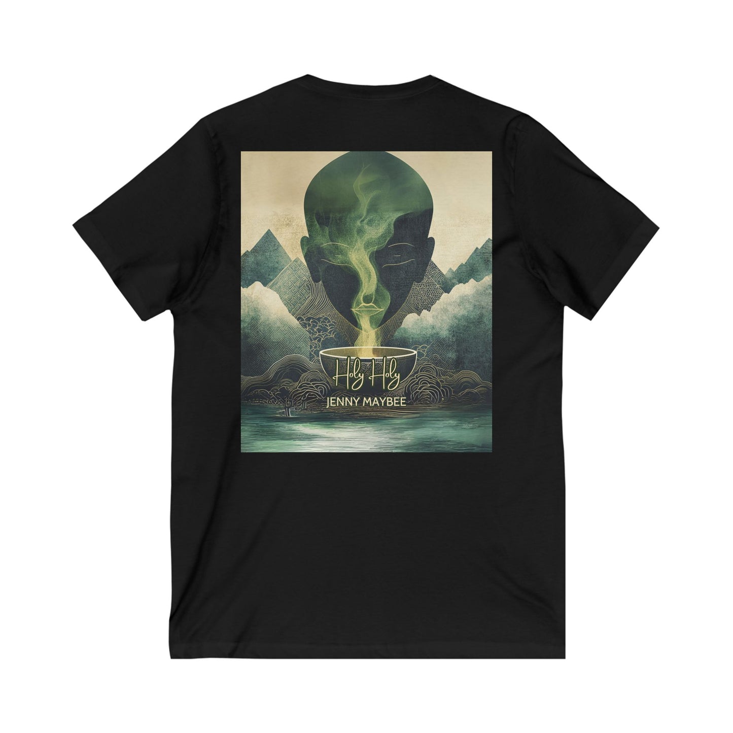Holy Holy: Unisex V-Neck Tee (Black)