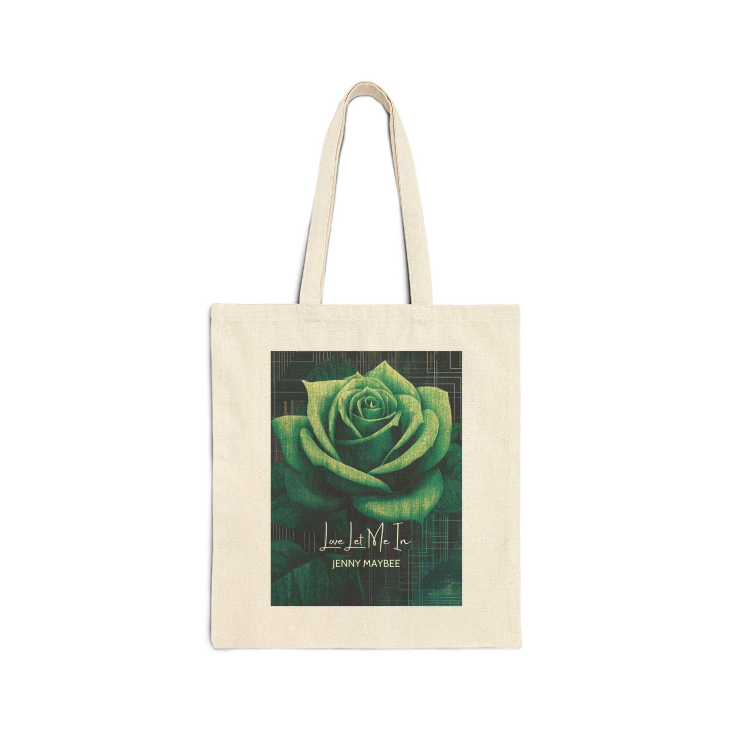 Love Me Let Me In: Elegant Rose Cotton Tote (Multiple Colors)