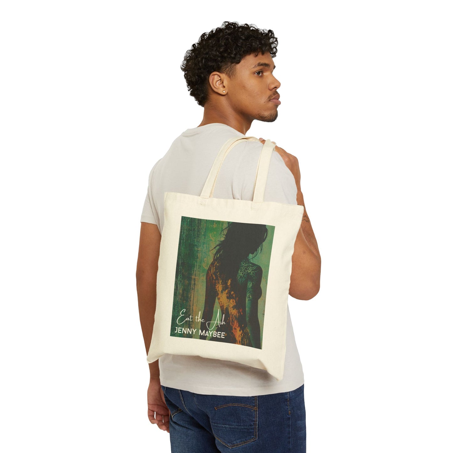 Eat the Ash: Fiery Bloom Cotton Tote (Multiple Colors)