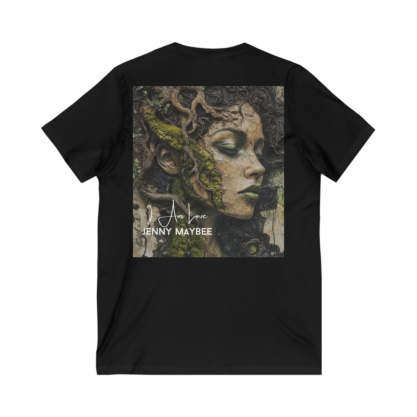 I Am Love: Rooted Love Unisex V-Neck Tee (Black)