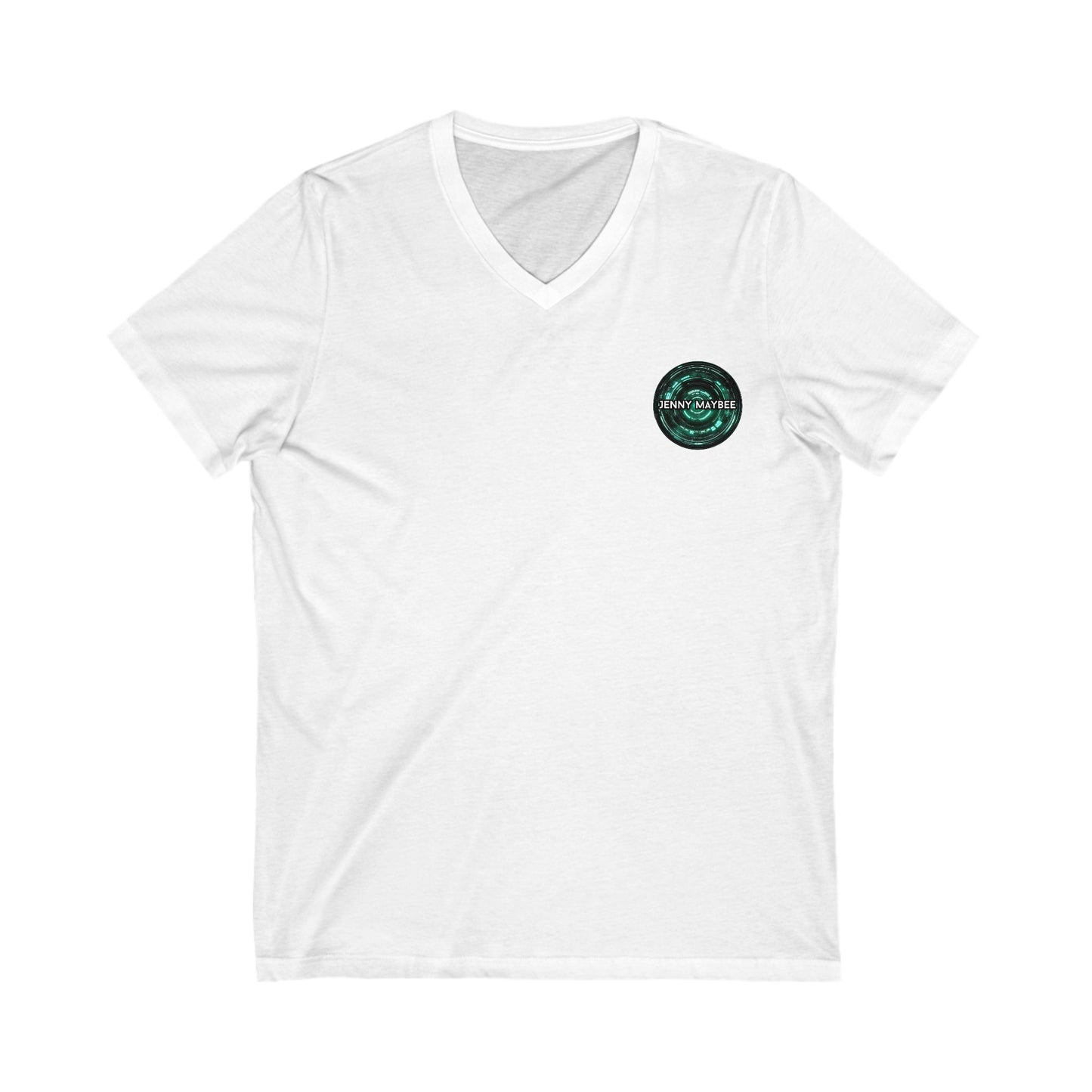 On My Way: Fearless Warrior Unisex V-Neck Tee (White/Black)