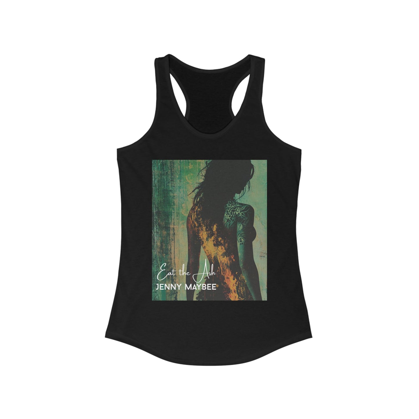 Eat the Ash : Fiery Bloom Racerback Tank (Black)