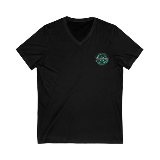 Call Me: Emerald Queen Unisex V-Neck Tee (Black)