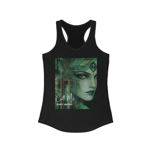 Call Me : Emerald Queen Racerback Tank (Black)